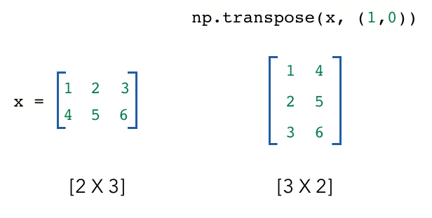 numpy transpose